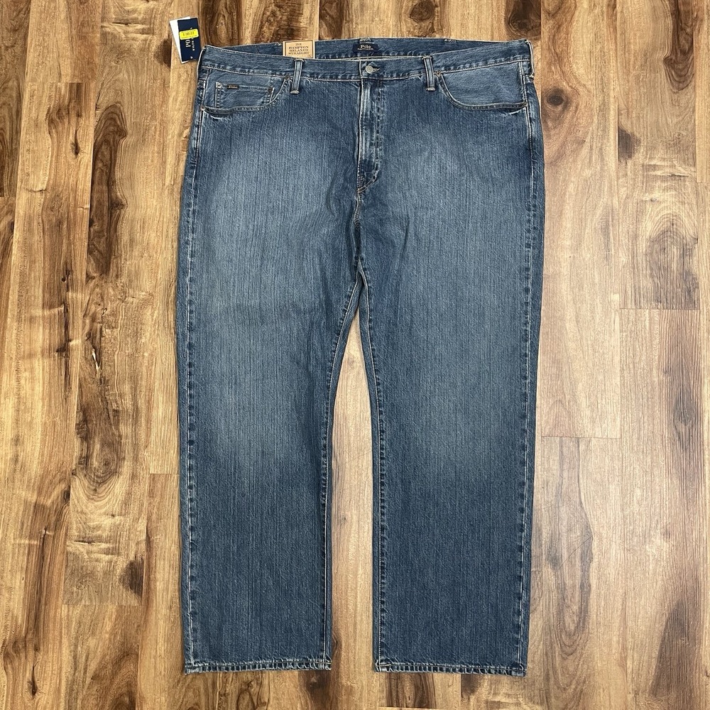 POLO RALPH LAUREN The Hampton Relaxed Straight Denim Jeans Men's 48Bx32 NWT